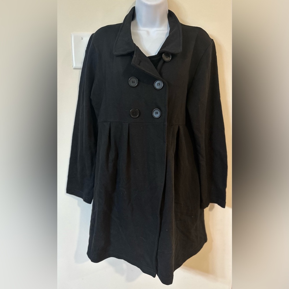 Pacific Heights Maternity Button Down Cotton Jacket Size Medium